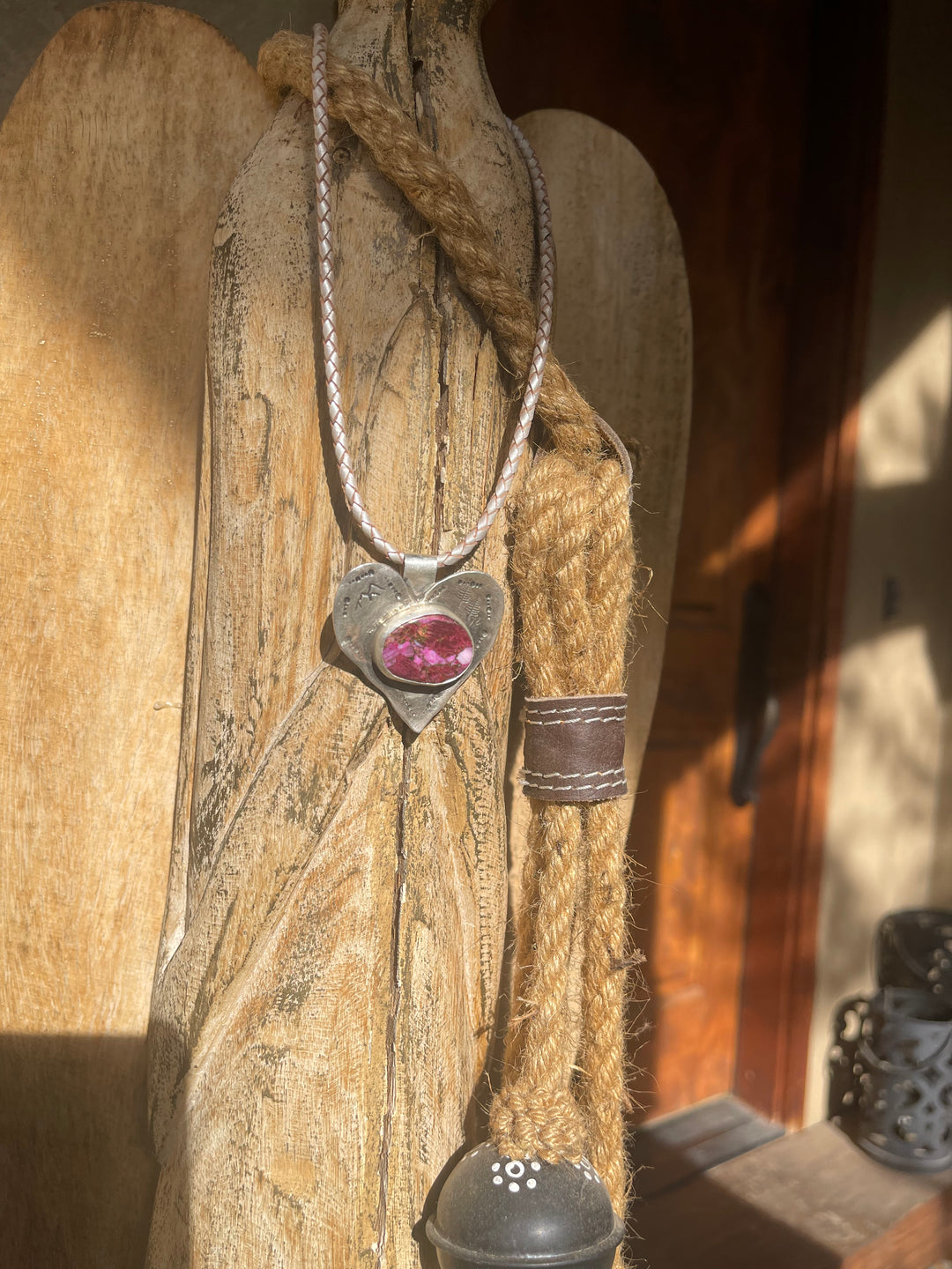 Spiny Oyster Shell Heart Pendant