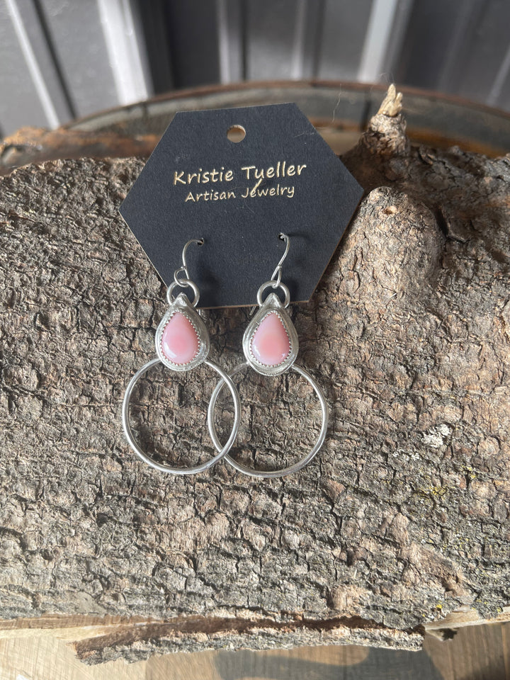 Pink Conch Shell Earrings