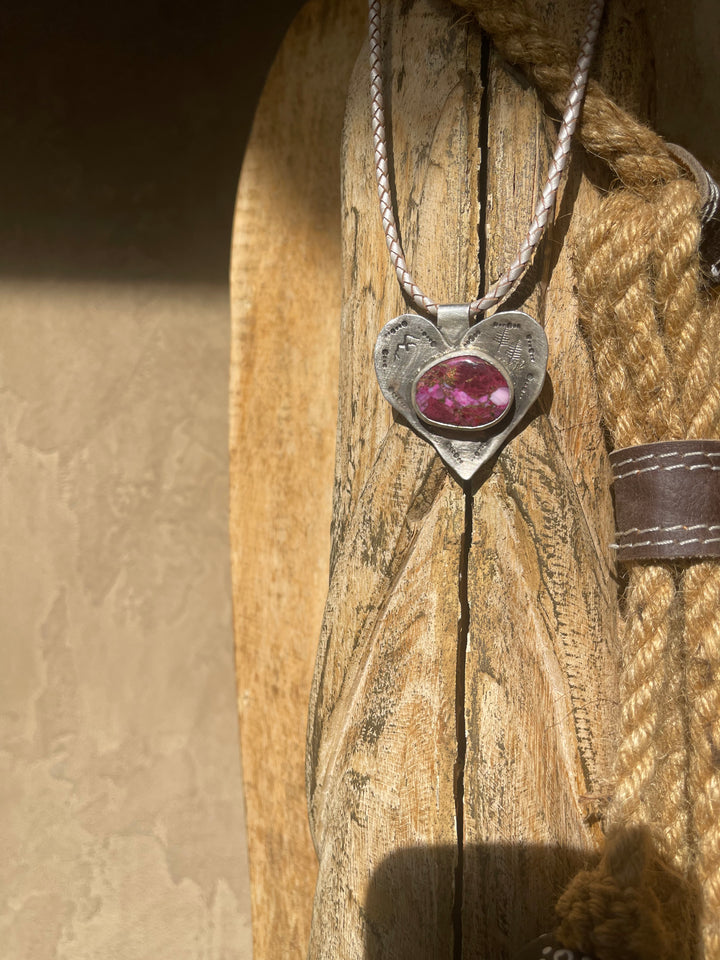 Spiny Oyster Shell Heart Pendant