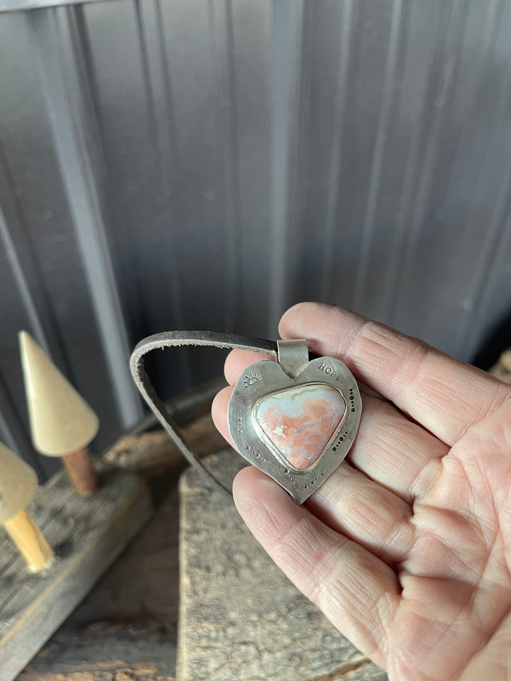 Cotton Candy Agate Pendant