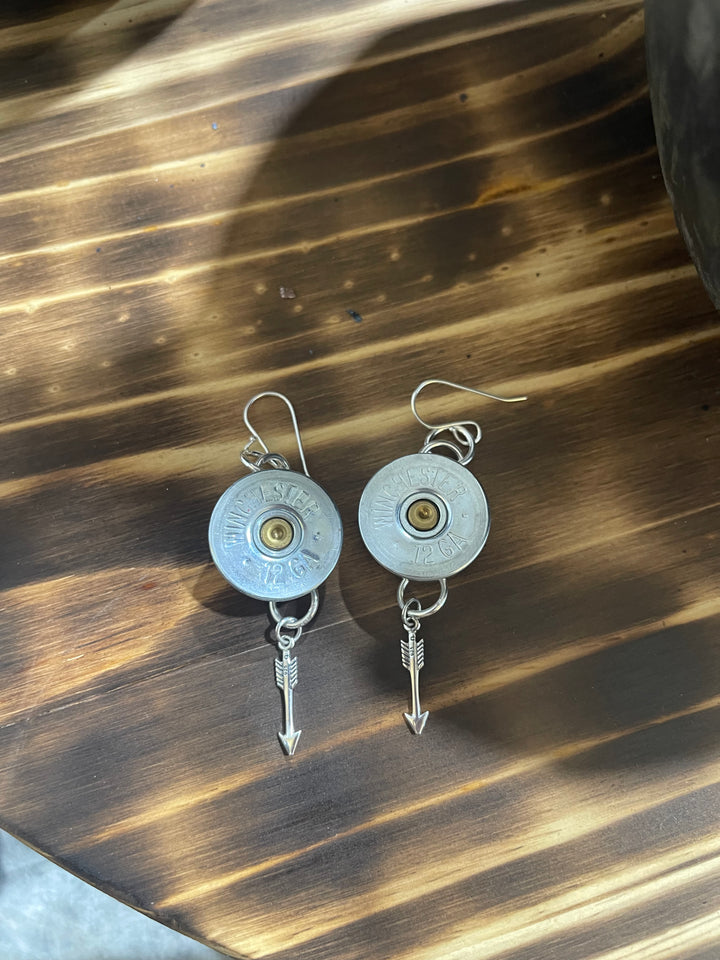 Shotgun Earrings with Charms