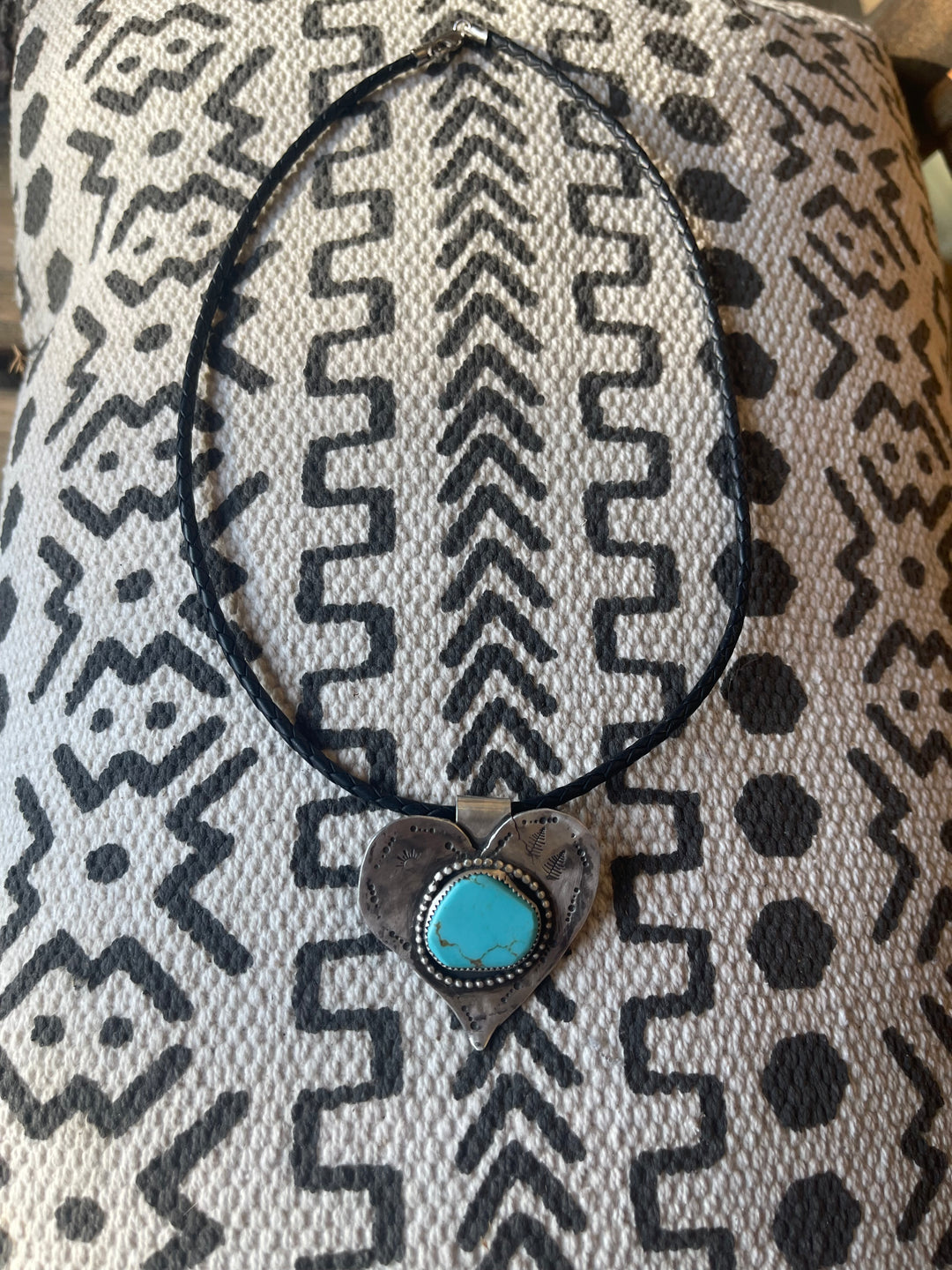 Beaded Heart Pendant