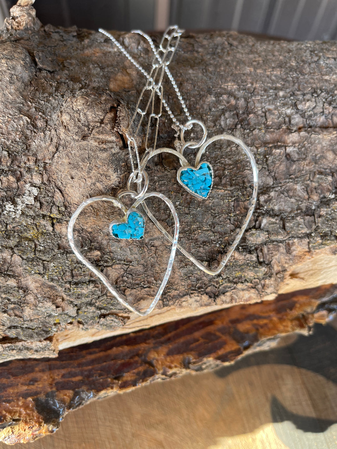 Inlaid Turquoise Heart Pendant