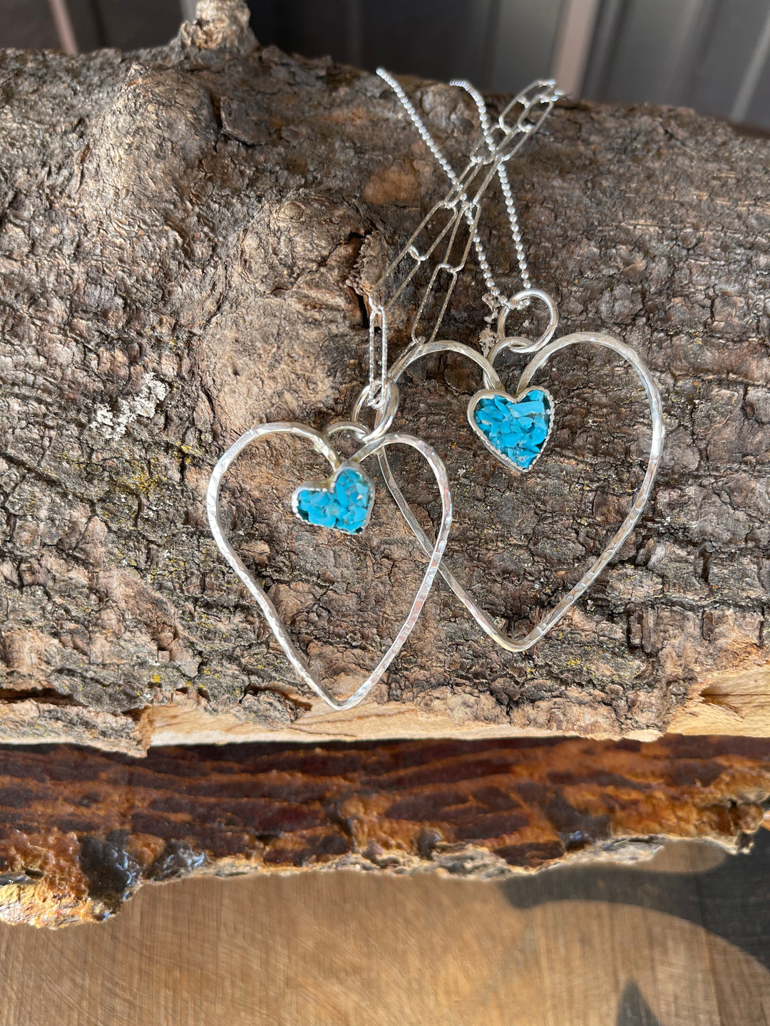 Inlaid Turquoise Heart Pendant